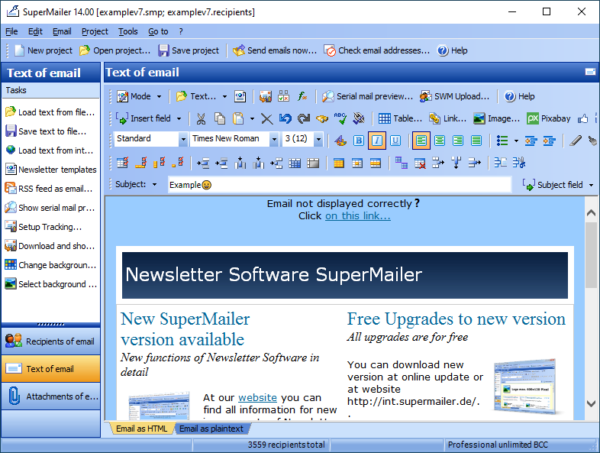 SuperMailer Bulk Email Newsletter sending Software